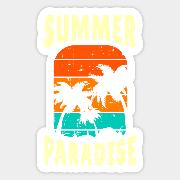 Summer Paradise Sticker by D3monic